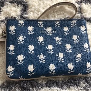 Coach Floral Wristlet